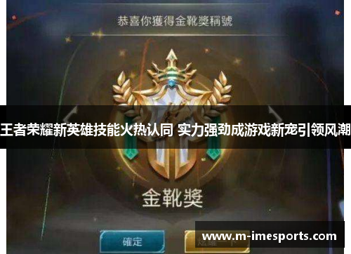 王者荣耀新英雄技能火热认同 实力强劲成游戏新宠引领风潮